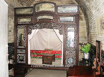 Bed, Qing Furniture, Wang''s Compound, Pingyao